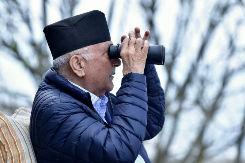 केपी ओलीले फेसबुकमा लेखे- शुभप्रभात ! आज ६.५ मा सूर्योदय भयो